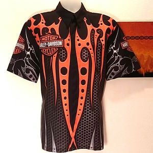 SALE!! Harley Davidson Snap Front Shirt